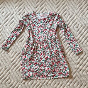 Brand New Cat & Jack Red and Green Floral Kids Dress